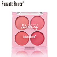 Palette de fards à joues mats 3 teintes, imperméable, résistante à la transpiration, longue tenue, poudre fine naturelle, maquillage multicolore pour le visage
