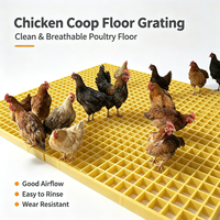 Plateforme d'élevage en PRV à 19 trous pour volière, avec grille de plancher anti-culotte et planche de drainage pour poulets, canards, oies et autres volailles