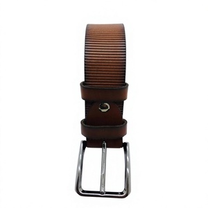 Ceintures en cuir de vache véritable avec boucle en acier, impression par transfert thermique, écologiques, durables, style vintage, imperméables, robustes pour hommes - Product Image 6