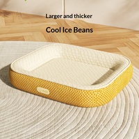 Nouveau Lit pour Chien et Chat Ice Bean, Tapis Rafraîchissant d'Été pour Animaux, Lit de Voiture, Universel Quatre Saisons, Texture Gaufre, Vente en Gros Fabricant