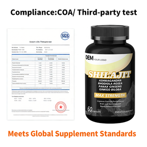 Capsules de Shilajit Pur de l'Himalaya Biologique Naturel OEM avec Faible MOQ, Délai de Livraison Rapide, Test COA pour les Vendeurs sur Plateformes E-commerce - Product Image 5