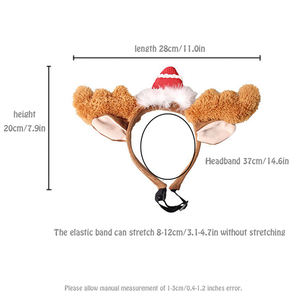 للبيع بالجملة عصابة رأس للحيوانات الأليفة إكسسوارات عيد الميلاد للكلاب والقطط - Product Image 2