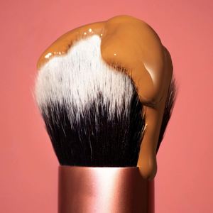 Nouvel outil de beauté professionnel, pinceau à maquillage pour le visage, pinceau à poudre en fibres synthétiques pour crème et fond de teint - Product Image 2