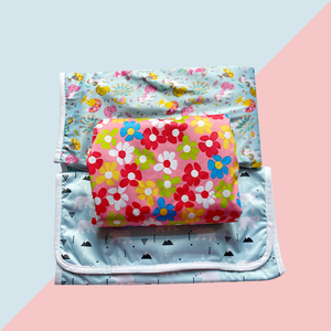 Couches en tissu pour bébés, lot de 10 pièces, tampons à langer portables étanches, en tissu, pliable et imperméable - Product Image 3