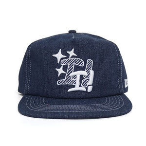 หมวกสแนปแบคขนาดเล็กผ้ายีนส์ลำลอง5แผงปีกแบนสำหรับตกปลากลางแจ้งแบบไม่มีโครงสร้าง - Product Image 2