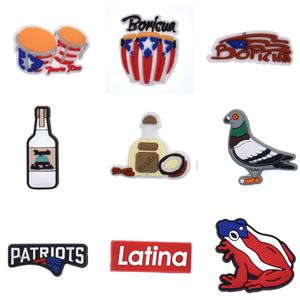 2024 breloques de chaussures en PVC en gros drapeaux PR breloques de chaussures de Porto Rico pour adultes décorations de chaussures sabot - Product Image 5