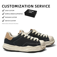 Chaussures décontractées unisexes en cuir véritable à semelle épaisse et souple, avec bout coquille et semelle fondue, à lacets, de haute qualité, vente en gros