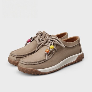New casual leather women's <b>shoes</b> with versatile <b>soft</b> soles that are not tiring for feet. Outdoor non slip thick soled <b>shoes</b> - Product Image 3