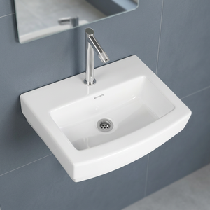 New Model Square <b>Matt</b> Color Ceramic Table Top Hand Wash Basin Eco-Friendly Water Resistant for Mall Use Vistaar - Product Image 1