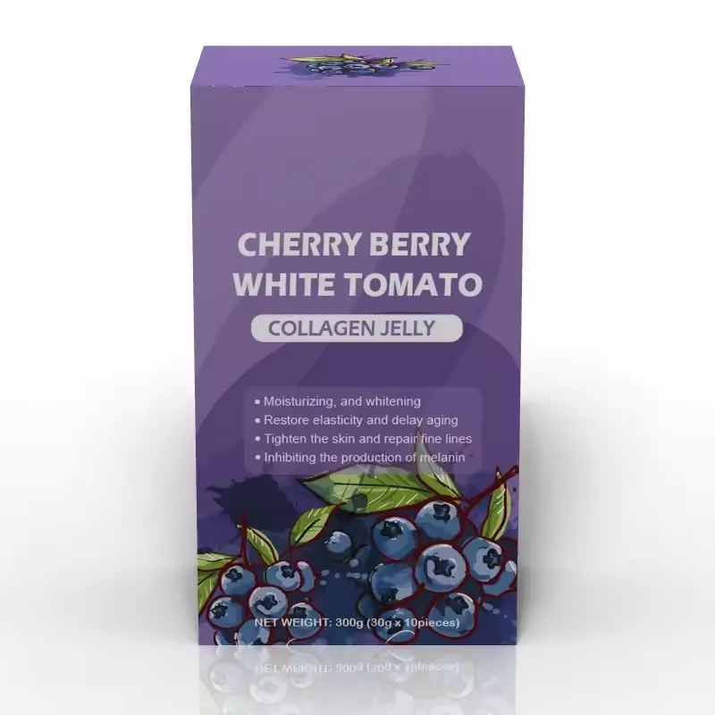 Keluaran baru teh pemutih kulit tomat putih Cherry Berry produk anti-penuaan suplemen Herbal untuk pemutih kulit