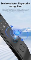Serrure de porte intelligente 5050 à mortaise, sécurité domestique, serrure de porte automatique intelligente Tuya, serrure de porte numérique électronique avec caméra