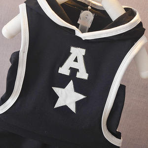 Productos de Moda en Oferta, Conjunto Deportivo con Capucha, sin Mangas, en Rojo, Negro y Blanco, Estilo Boutique, para Verano - Product Image 4