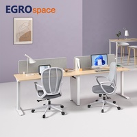 Bureau de travail modulaire extensible en bois EGROspace pour coworking et poste de travail combiné