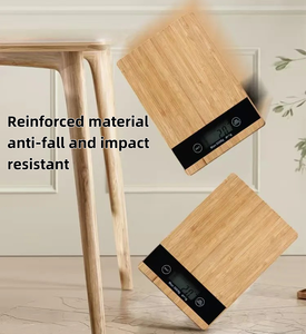 정확한 디지털 대나무 주방 저울: LCD 디스플레이, 다중 단위 변환, 배터리 전원, 간편한 음식 무게 측정 - Product Image 6