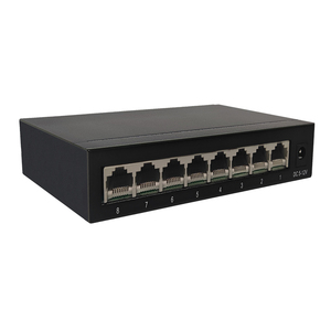 Commutateur réseau 8 ports <span class=keywords><strong>RJ45</strong></span> <span class=keywords><strong>10</strong></span>/100/1000 Mbps à prix d'usine, boîtier métallique, commutateur Ethernet <span class=keywords><strong>de</strong></span> bureau, QoS, capacité 12G, Full-Duplex - Product Image 3