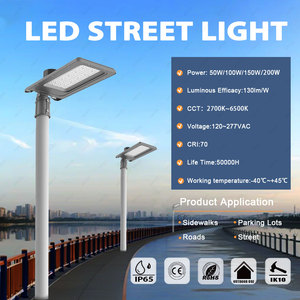 BBIER le plus populaire maison jardin LED réverbère nouveau jardin rural parc puissance 200W LED réverbère - Product Image 2