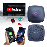 Caja de Video Inalámbrica CarPlay AI Box Android 14, YouTube, Netflix, WiFi, BT, Plug and Play, Reproductor Multimedia Todo en Uno para Automóvil