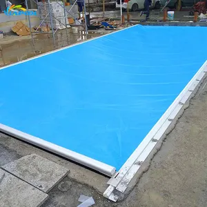 Couverture de piscine automatique de sécurité à rouleau électrique, Drain solaire en Aluminium étanche en usine