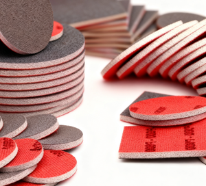 Sünger zımpara PVC taban kare 100mm 1mm 0-3000 Mesh ahşap ihracat yazdırılabilir özelleştirilebilir Logo OEM kum kadife destek - Product Image 4