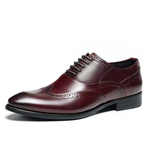 Chaussures Oxford pour occasions de mariage, bout fermé, imperméables, dessus en cuir véritable, fermeture à enfiler - Product Image 6