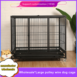 Cage de reproduction pour chiens de grande taille en acier inoxydable, en métal, de qualité supérieure, bon marché, en gros, avec roues - Product Image 2