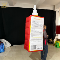 Costume de bouteille de marque cosmétique gonflable personnalisé pour la publicité