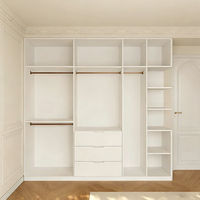 Meubles de chambre à coucher personnalisés, style minimaliste, luxe européen, armoire de style crème, multifonctionnelle, grande capacité, rangement de vêtements