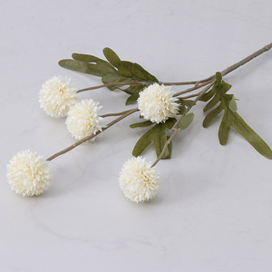 Mini Bouquet di Fiori Artificiali in Seta: Dente di Leone e Crisantemo a Sfera per Decorazioni di Laurea - Product Image 6