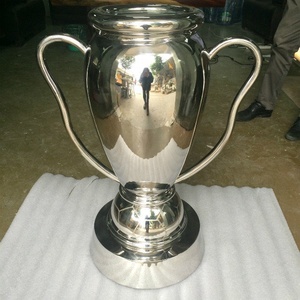 <strong>Big</strong> <strong>Cup</strong> Shiny Polished Stainless Steel Business Gift Sculpture <strong>Trophies</strong> 75CM AISI Standard - Product Image 1