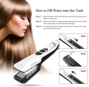 Lisseur à vapeur professionnel en céramique, mode double humide et sec, pour coiffure vapeur - Product Image 4