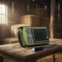 Échographe vétérinaire portable USB rechargeable S0 à mode B, sonde de scan mécanique étanche avec écran LCD