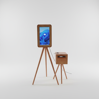 Maßgefertigte Fotobox mit 15,6-Zoll-LCD-Bildschirm, 1920x1080 Auflösung, App-/Fernbedienungs-/Tastensteuerung und Automatischem Fotodrucker für Gewerbliche Veranstaltungen