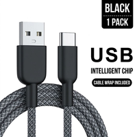 Câble de charge rapide USB-A vers Type-C tressé 3A en nylon blindé 1m/2m/3m pour écouteurs et tablettes iOS, en cuivre pur, vente en gros