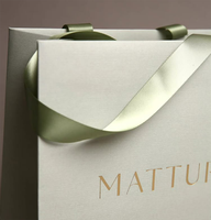 Sac en papier d'emballage cadeau de luxe personnalisé avec logo de marque imprimé, en papier d'art premium, avec ruban doré pour montres et lunettes