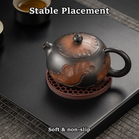 Nouveau dessous de plat en silicone alvéolé, antidérapant et résistant à la chaleur, style chinois, pour tasses et bols, usage quotidien