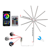 Feux d'artifice musique magique LED lumières commande vocale pleine couleur Star Festival atmosphère décorative eau IP67 PCB corps