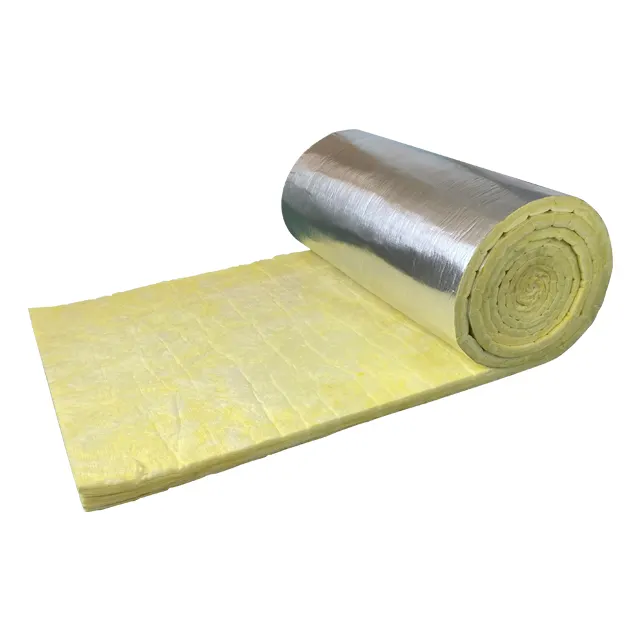 latest price refractory heat insulation wall insulation types fiber glass wool blanket with aluminum foil