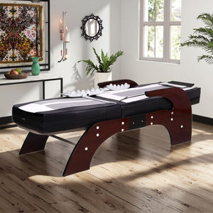 POP RELAX Korea V4 Master Mesa de masaje con calefacción infrarroja Cuerpo completo TractionThermal Jade Stone Roller Spine Care Spa Bed - Product Image 1