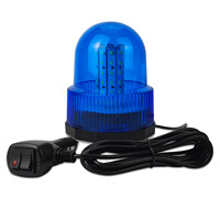 Luz de Advertencia de 60 LED, Luz Estroboscópica para Montacargas, Luz de Emergencia Intermitente para Autobús Escolar, Luz de Techo Magnética Intermitente, 12V-24V, 30W LED