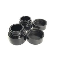 Emballage résistant aux enfants, pot en verre violet UV noir de 3 ml, 5 ml, 7 ml, 9 ml avec couvercle anti-enfants, pot hermétique anti-odeur de 1 oz