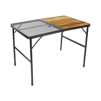 Table pliante ultralégère en aluminium Portable Camping Grill Picnic Beach Hiking Backpacking RV BBQ Small Outdoor Tables