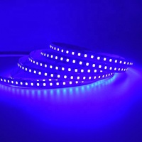 Tira de Luces LED UV Flexible SMD2835 de 12V, Base E27/E26, Ultravioleta Púrpura de 270nm, para Uso Médico, Hogar y Oficina, 2G11 G5