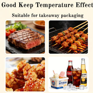 Sac en papier kraft isotherme personnalisé pour la livraison de repas à <span class=keywords><strong>emporter</strong></span>, sac d'emballage étanche et résistant à l'huile pour steak, idéal pour les restaurants et les barbecues - Product Image 3