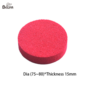 Belifa Mút Rửa Mặt Tròn Màu Đỏ Kích Thước Tùy Chỉnh Mút Trang Điểm Tẩy Trang Mút Xốp Epdm Mềm Mút Cao Su Mỹ Phẩm Làm Sạch - Product Image 2