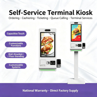 Kiosco de Autoservicio con Pantalla Táctil Capacitiva de 23.6 Pulgadas, Pago con QR y Tarjeta, Cámara Facial Integrada, Disponible 24/7, para Tiendas Minoristas