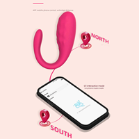 Vibrateur intelligent Safiman à commande à distance pour orgasme longue distance pour femmes, jouet portable en forme de U texturé et incurvé pour point G, jouet sexuel pour adultes