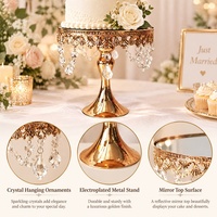 Support de gâteau d'anniversaire en métal pour décoration de mariage, centre de table, support de fleurs - Grande Vente