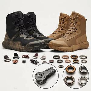 Durable Metal Boot <b>Hooks</b>, Quick Lacing Mesh Eyelets, Work Safety Boots, Tactical Footwear Hardware Accessories, OEM - Product Image 3