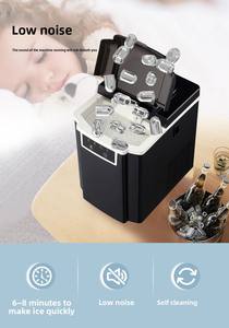 Machine à glaçons électrique automatique <span class=keywords><strong>pour</strong></span> la maison - <span class=keywords><strong>Appareil</strong></span> portable à grande capacité <span class=keywords><strong>pour</strong></span> la fabrication rapide de glaçons <span class=keywords><strong>pour</strong></span> les voyages d'été, produit des boissons glacées rafraîchissantes - Product Image 5