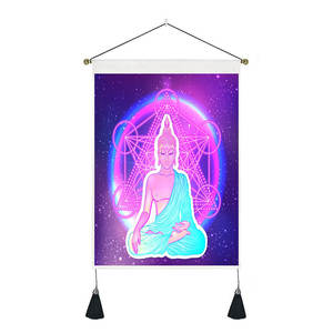 35*50cm Sieben Chakra Wandbehang Wandteppich Abstrakte Buddha Phase Tapisserie Kunst Yoga Wandteppiche Für Schlafzimmer Büro Dekorationen - Product Image 1